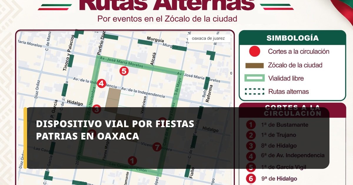 Policía Vial Estatal implementa dispositivo de seguridad por fiestas patrias en Oaxaca