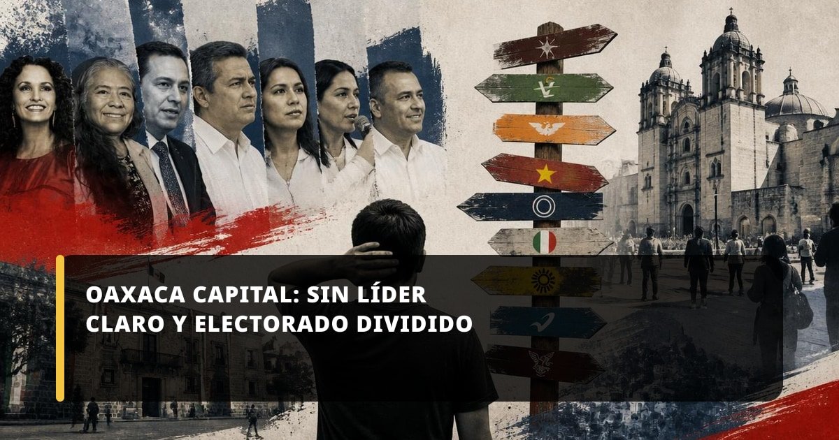 Oaxaca capital: sin líder claro y electorado dividido