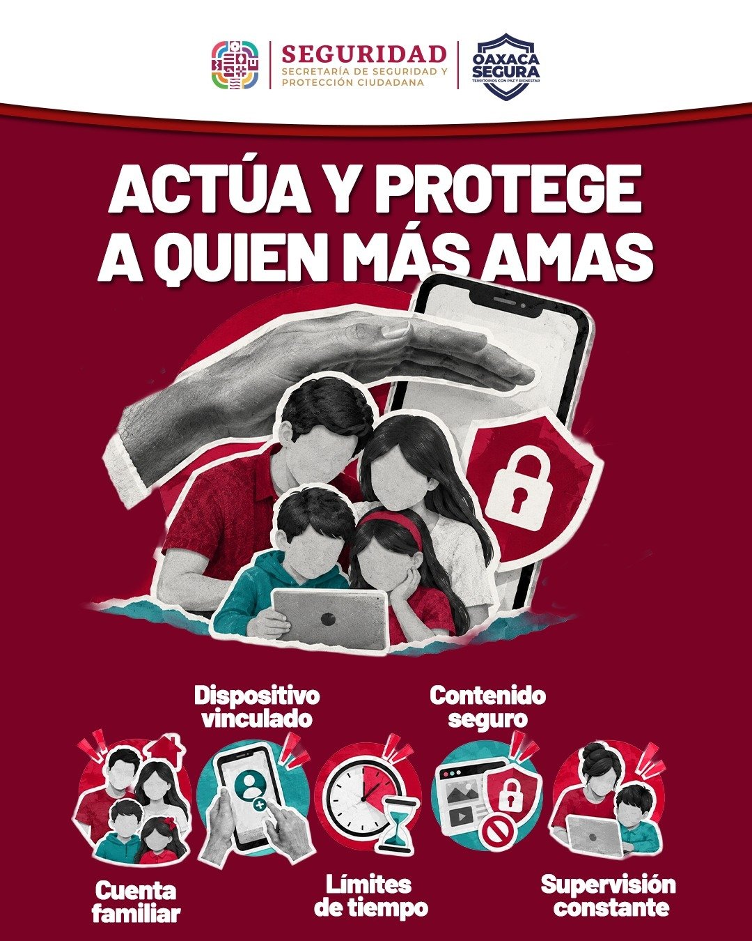 SSPC alerta sobre riesgos digitales y recomienda control parental para proteger a menores