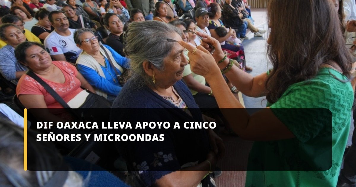 DIF Oaxaca lleva apoyo a Cinco Señores y Microondas