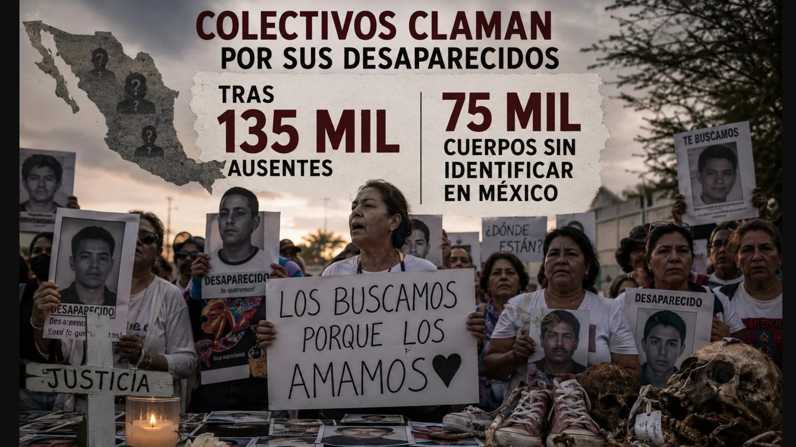 México enfrenta una crisis humanitaria persistente por más de 133 mil desaparecidos: retos y respuestas