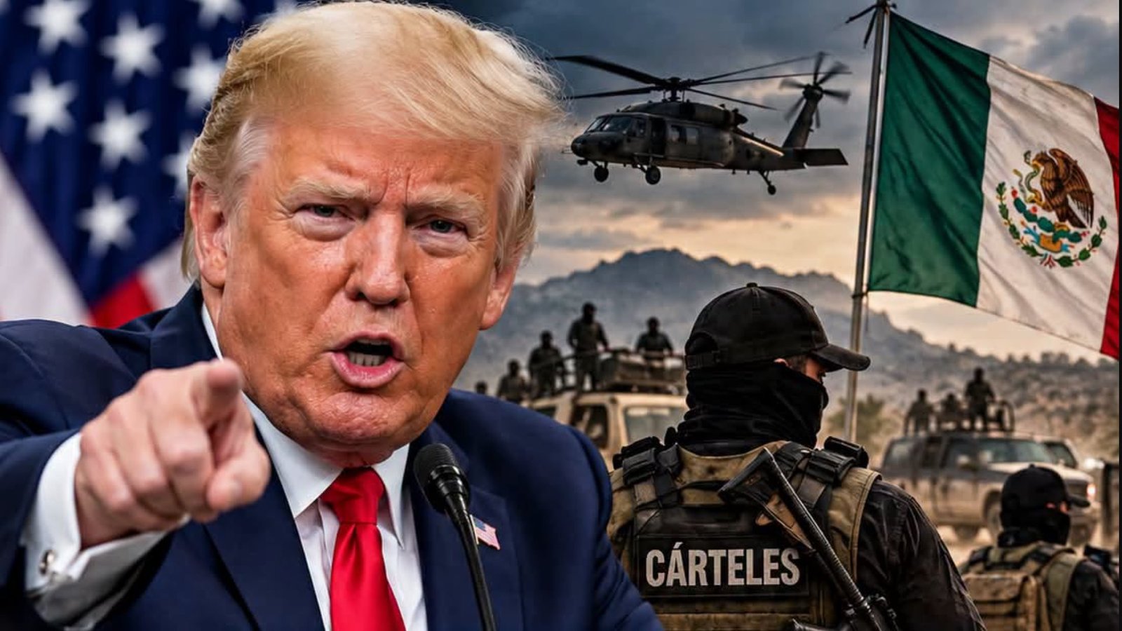 Trump propone acciones militares directas contra cárteles en México, pero persiste el desafío de fondo